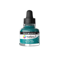 Encre acrylique System 3 Turqoise phthalo 29,5 ml - Daler Rowney