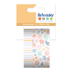 Lot de masking tape 5 m Sweet Garden 2 pcs - Artemio