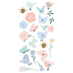 Puffy stickers Sweet Garden - Artemio