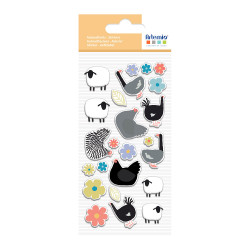 Puffy stickers Saute-mouton - Artemio