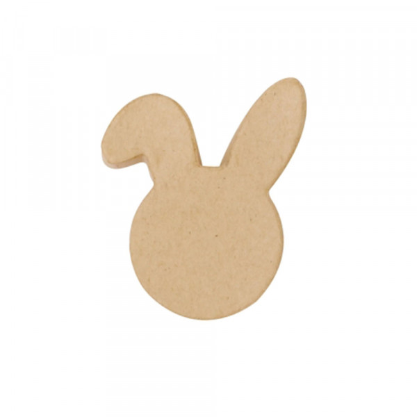 Petite boîte lapin en papier mâché 8,5 x 6,5 x 3 cm - Décopatch