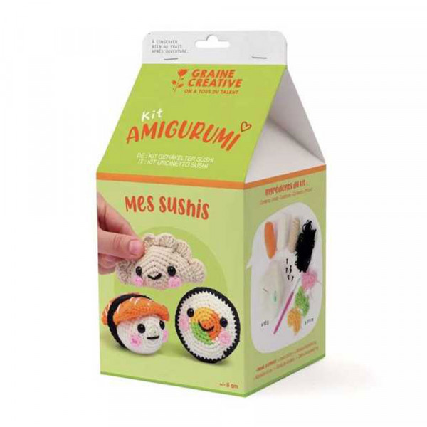 Kit crochet Amigurumi Mes sushis - Graine créative