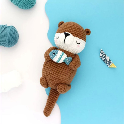 Kit crochet Amigurumi Loutre musicale - Graine créative