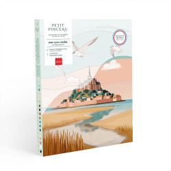 Peinture par numéro Petit pinceau Mont Saint-Michel - La petite épicerie