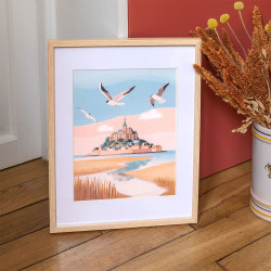 Peinture par numéro Petit pinceau Mont Saint-Michel - La petite épicerie