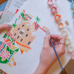 Peinture par numéro Petit pinceau Barcelona - La petite épicerie