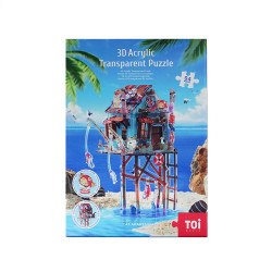 Puzzle 3D acrylique Cat apartment 94 pièces - TOI World