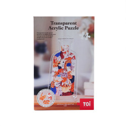Puzzle casse-tête acrylique Pets in the bottle Cat 42 pièces - TOI World