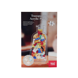 Puzzle casse-tête acrylique Pets in the bottle Dog 42 pièces - TOI World