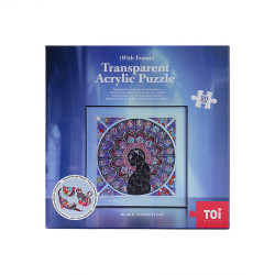 Puzzle acrylique Black church cat 90 pièces - TOI World