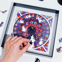 Puzzle acrylique Black church cat 90 pièces - TOI World