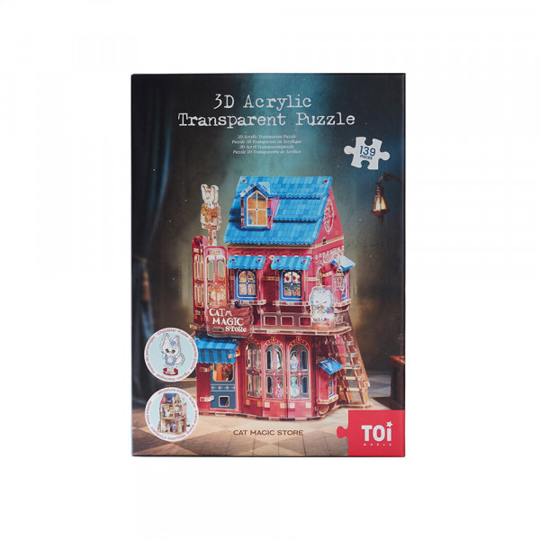 Puzzle 3+I12:U12D acrylique Cat magic store 139 pièces - TOI World