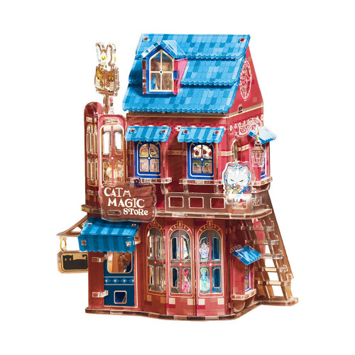Puzzle 3+I12:U12D acrylique Cat magic store 139 pièces - TOI World