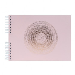 Album Photo 50 pages blanches - Spirales - 32 x 22 cm Ellipse Rose