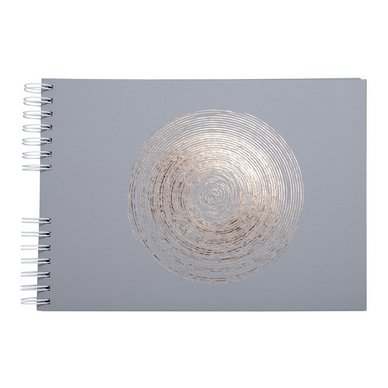Album Photo 50 pages blanches - Spirales - 32 x 22 cm Ellipse Gris