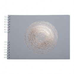 Album Photo 50 pages blanches - Spirales - 32 x 22 cm Ellipse Gris