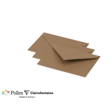Enveloppes 75 x 100 mm 135 g/m² Kraft 20 pcs