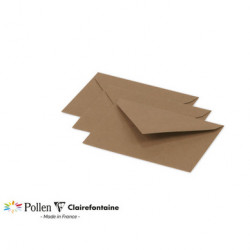 Enveloppes 75 x 100 mm 135 g/m² Kraft 20 pcs
