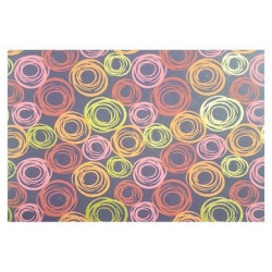 Papier Indien fait main 50 x 70 cm 120 g/m² Cercles Concentriques