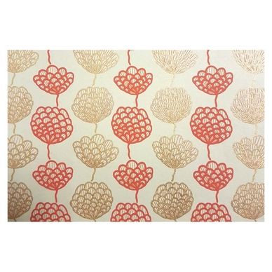 Papier Indien fait main 50 x 70 cm 120 g/m² Guirlande Pomme De Pin Rouge & Or