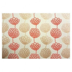 Papier Indien fait main 50 x 70 cm 120 g/m² Guirlande Pomme De Pin Rouge & Or