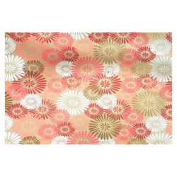 Papier Indien fait main 50 x 70 cm 120 g/m² Fleurs