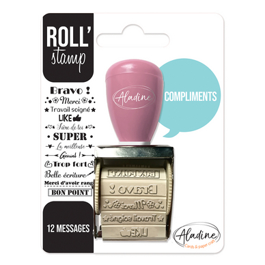 Tampon à molette Roll' Stamp Compliments