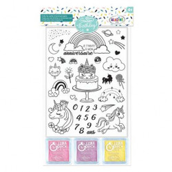 Kit Stampo birthday Licorne