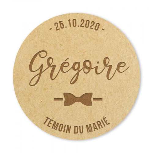 Badge Témoin du marié