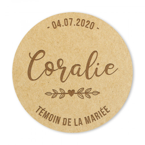 Badge Témoin de la mariée