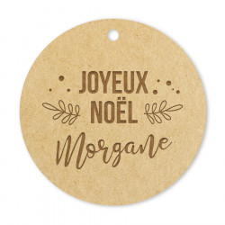 Médaille Joyeux Noël feuilles